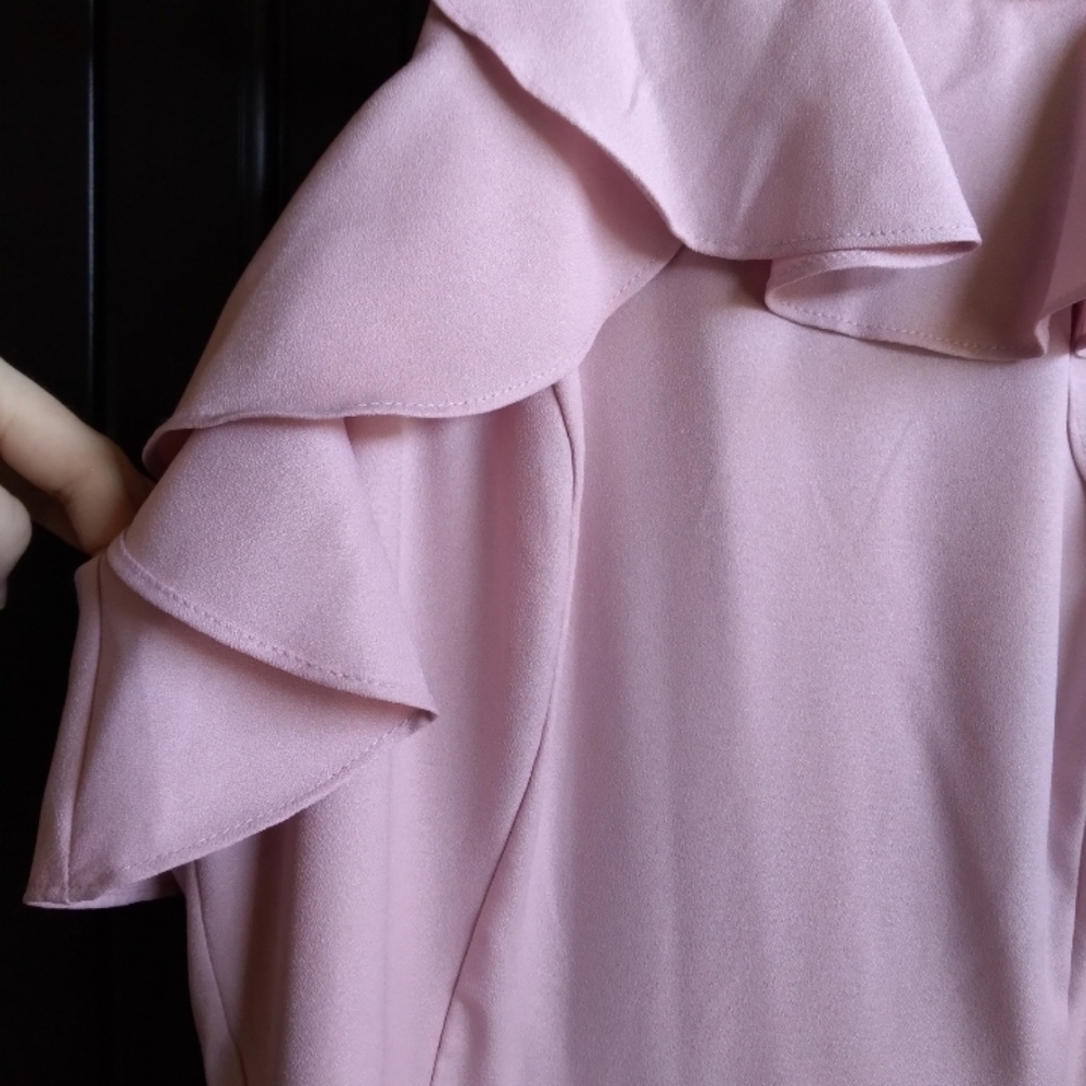 Altar'd State Pink Ruffle Dress - Picture 6 of 8